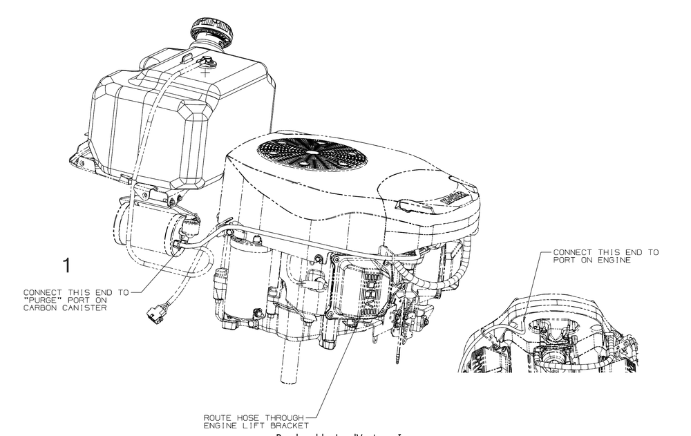Fuel Accessories Diagram and Parts List for XT1-LT50KH (13AQA1TLB10)(2023) Cub Cadet Lawn Tractor